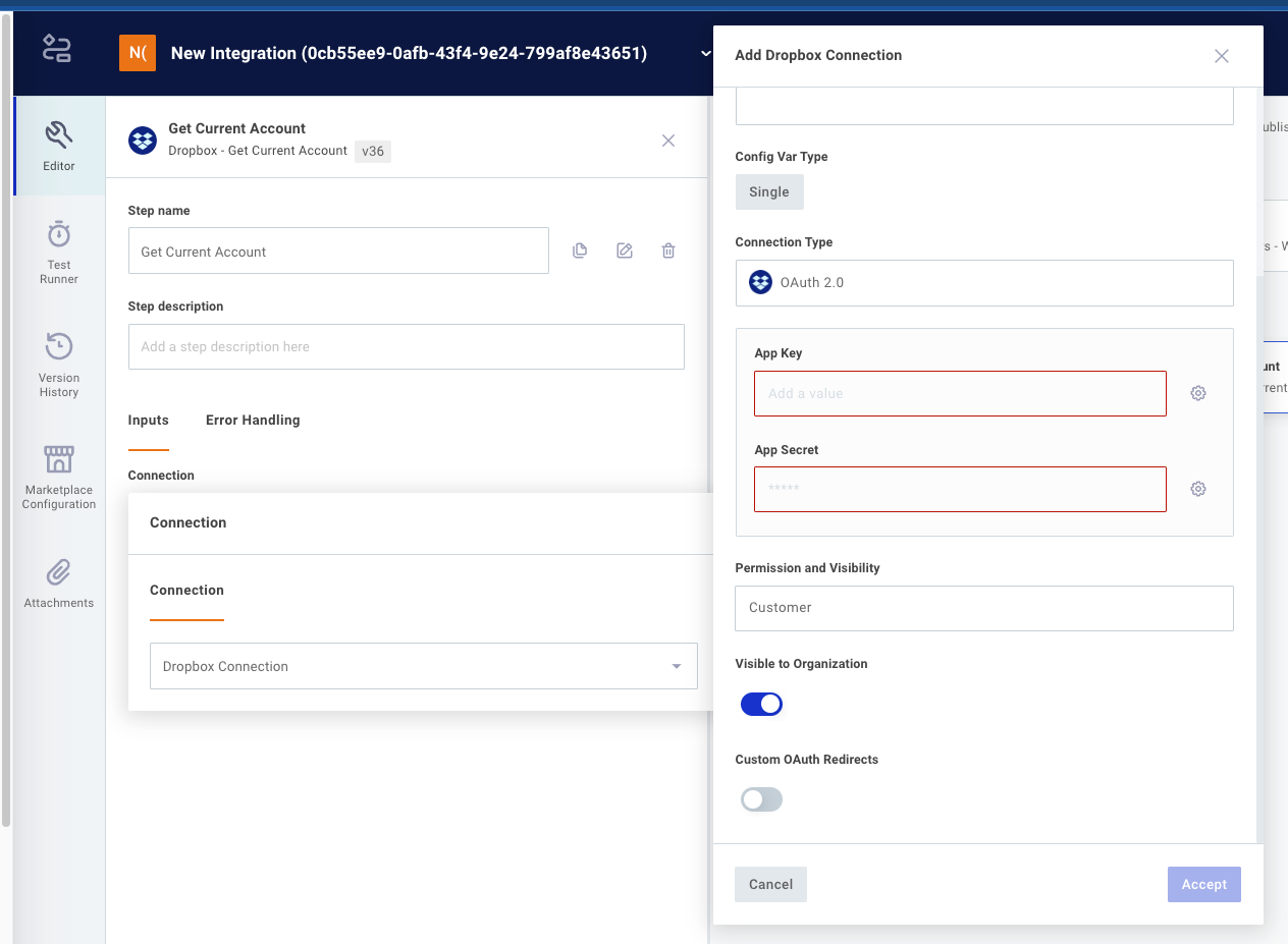 Set visibility for connection field values